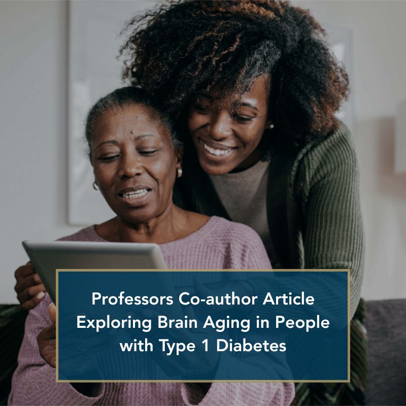 Professors co-author article exploring brain aging in people with type 1 diabetes