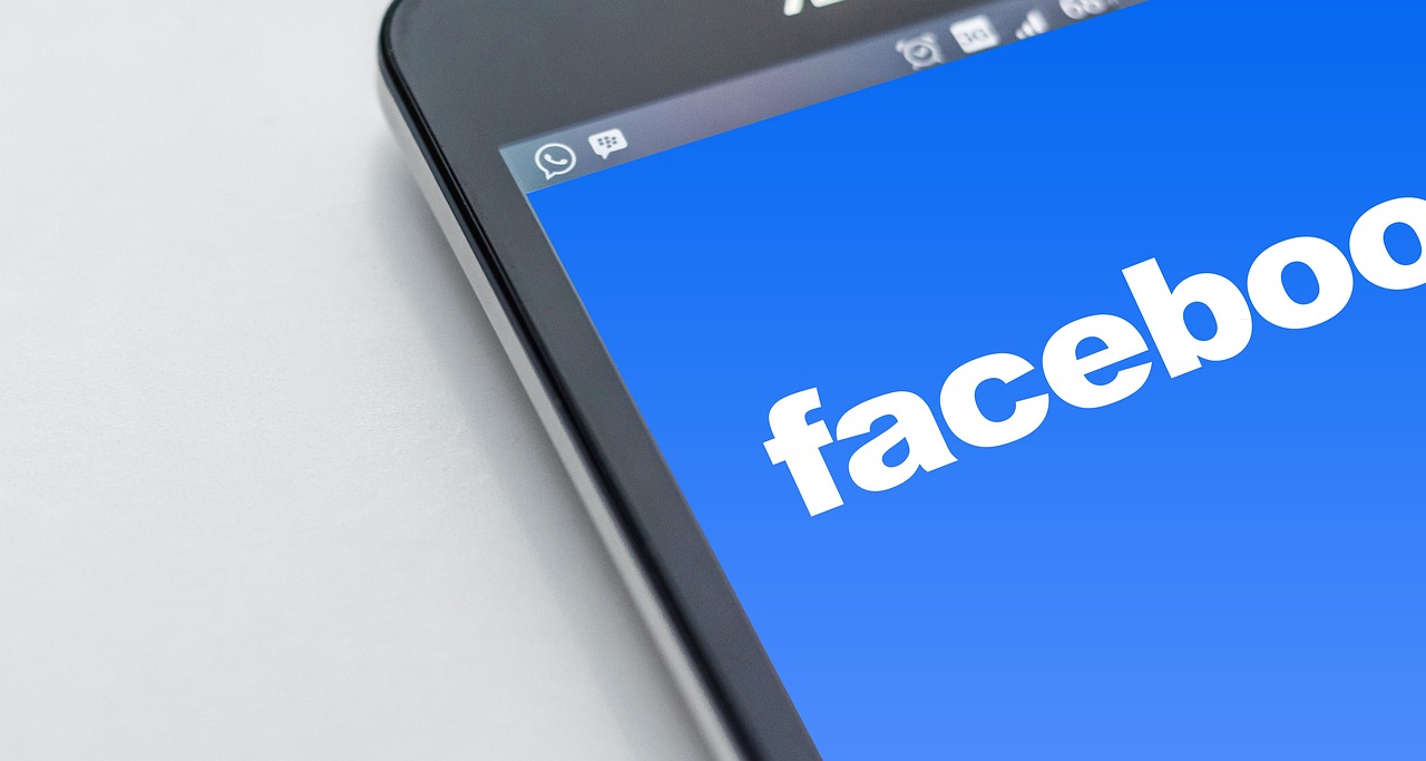 Facebook open on a computer