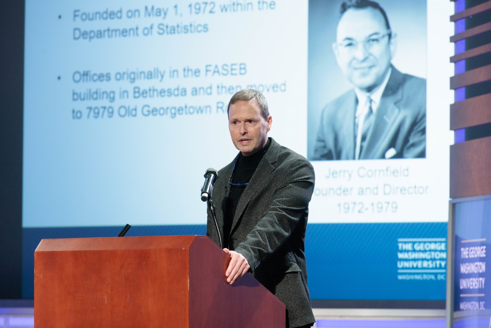 Scott Evans speaking at an event
