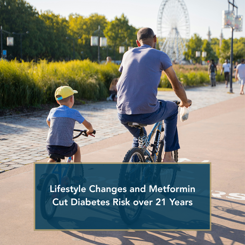 Lifestyle Changes and Metformin Cut Diabetes Risk over 21 years